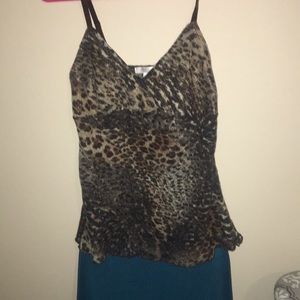 leopard print super soft tank top